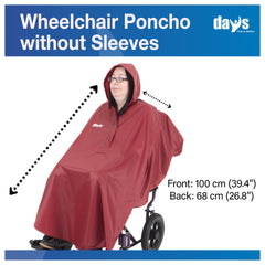 Wheelchair Poncho Unlined - Millercare
