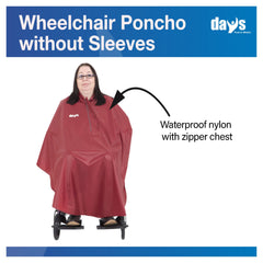 Wheelchair Poncho Unlined - Millercare