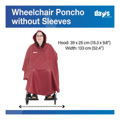 Wheelchair Poncho Unlined - Millercare